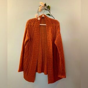 Burnt Orange Cable Knit Sweater | Orange sweater | Fall | Autumn